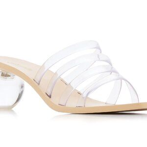 Cult Gaya Jennee Four-band Mule Sandals Clear Size 35